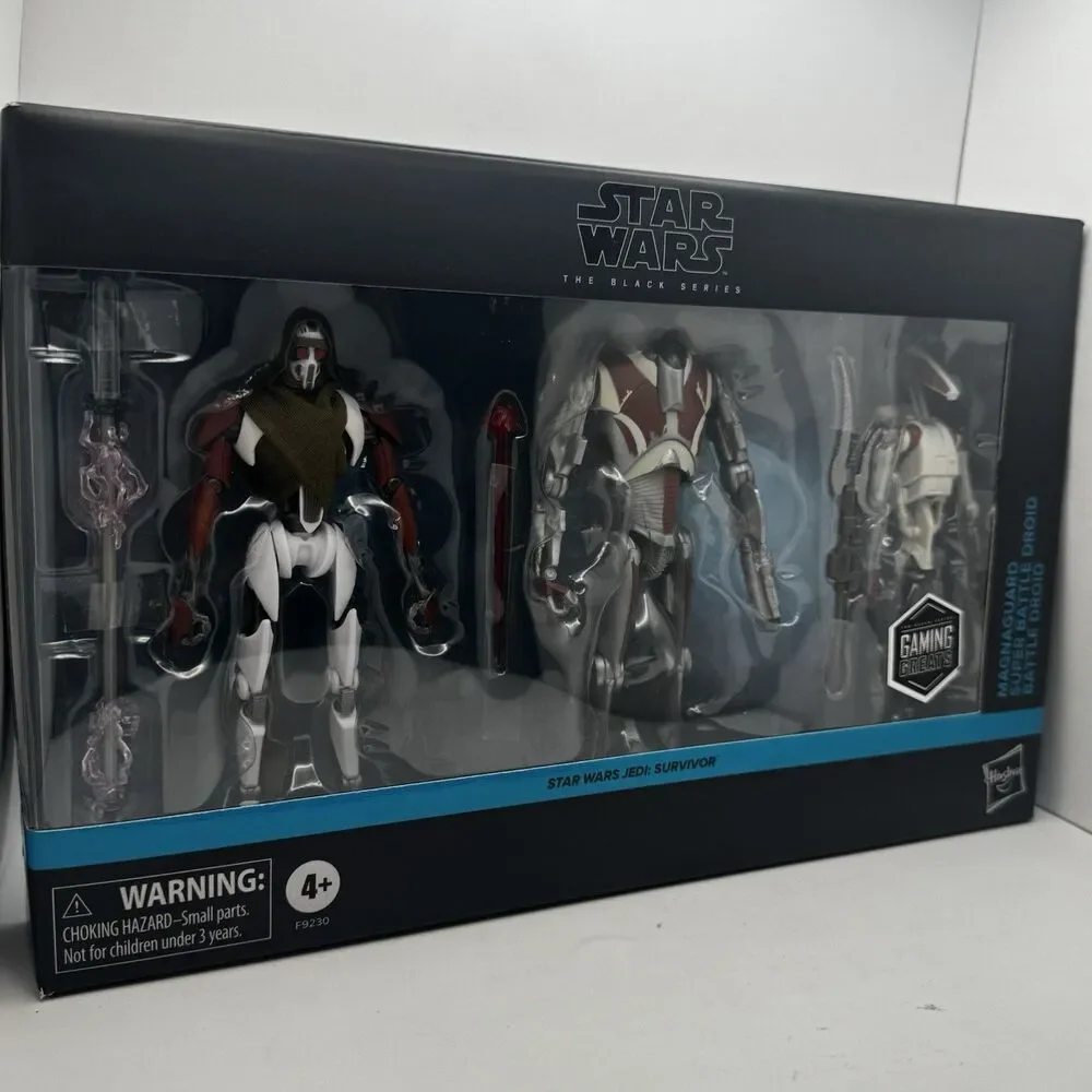 Star Wars Black Series Jedi Survivor MAGNAGUARD & SUPER BATTLE DROID 3 PACK New!